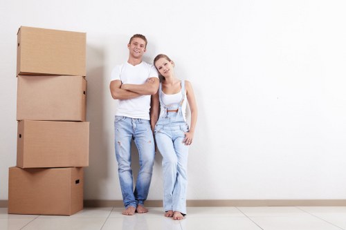 Removal team preparing a move in South Kensington with careful packing and loading