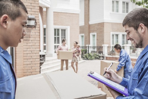 House movers preparing a South Kensington property move