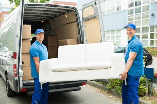 Moving team handling residential removals in South Kensington