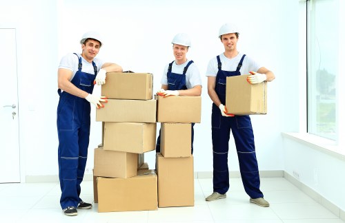 Safe manual handling and lifting practices during a van move