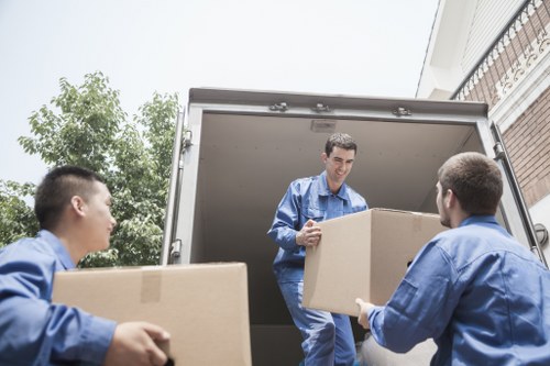 Moving van outside South Kensington period property