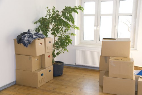 Van loading in South Kensington with careful item handling