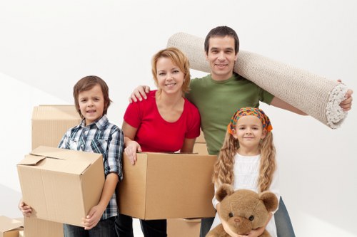 Packing and transport support for an office move in South Kensington